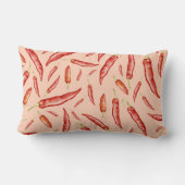 唐辛子パターン ランバークッション (裏面)