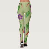 唐辛子パープルブロッサムカスタム レギンス (裏面)