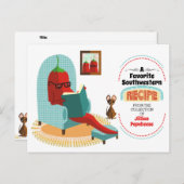 唐辛子メキシコ料理料理本レシピカード ポストカード (正面/裏面)