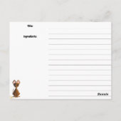 唐辛子メキシコ料理料理本レシピカード ポストカード (裏面)