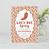 唐辛子レッツスパイシーな誕生日 招待状 (スタンド正面)