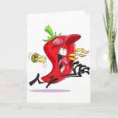 唐辛子呼吸火あいさつカード カード (正面)
