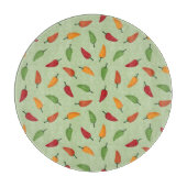 唐辛子模様 カッティングボード (正面)