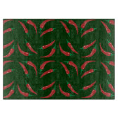 唐辛子模様 カッティングボード (正面)