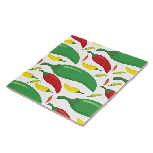 唐辛子模様 タイル (側面)