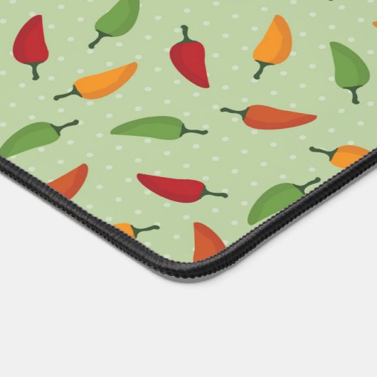 唐辛子模様 デスクマット (コーナー)