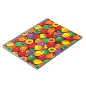 唐辛子模様 ノートブック (左側)