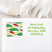 唐辛子模様 ラベル (インサイチュ)