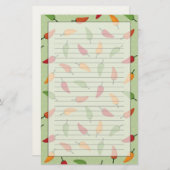 唐辛子模様 便箋 (正面/裏面)