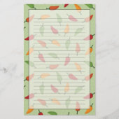 唐辛子模様 便箋 (正面)