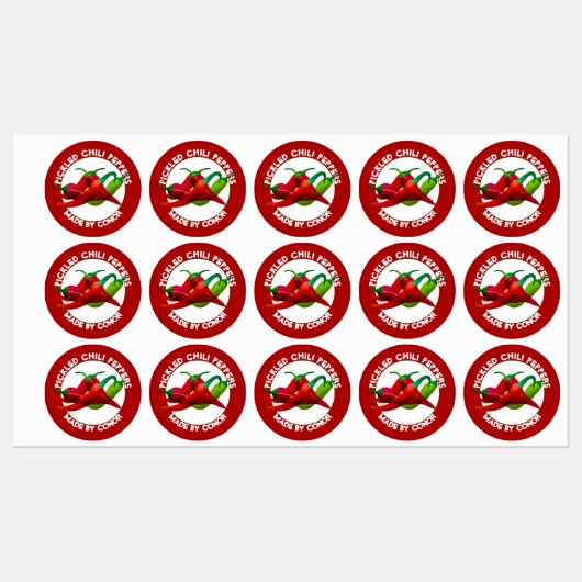 唐辛子漬け ラベル (シート)