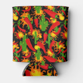 唐辛子熱狂する、サボテンと火 缶クーラー (正面)