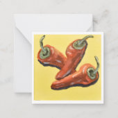 唐辛子３人組 ノートカード (正面)