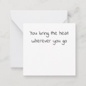 唐辛子３人組 ノートカード (裏面)