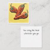 唐辛子３人組 ノートカード (正面/裏面)