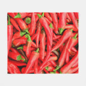 唐辛子2 フリースブランケット (正面(横))