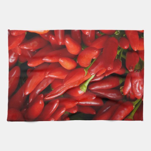 唐辛子3 キッチンタオル (横)