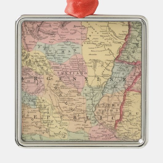 唐辛子、アルゼンチン共和国、パラグアイおよびウルグアイ メタルオーナメント (正面)