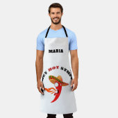 唐辛子 エプロン (着用した状態)