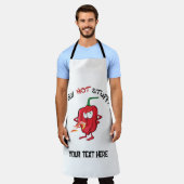 唐辛子 エプロン (着用した状態)