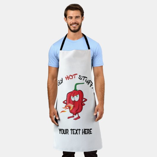 唐辛子 エプロン (着用した状態)