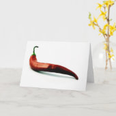 唐辛子 カード (黄色い花)