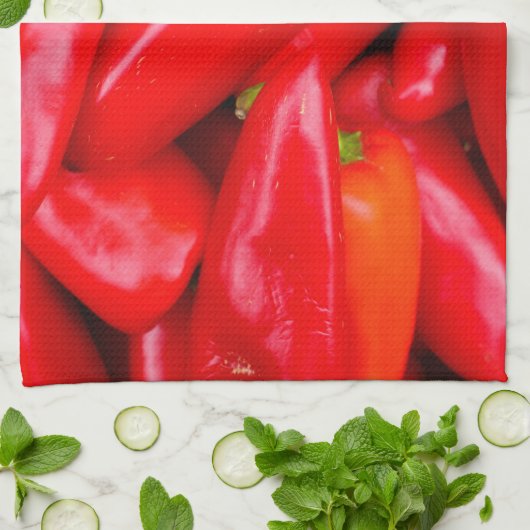 唐辛子 キッチンタオル (折り畳み)