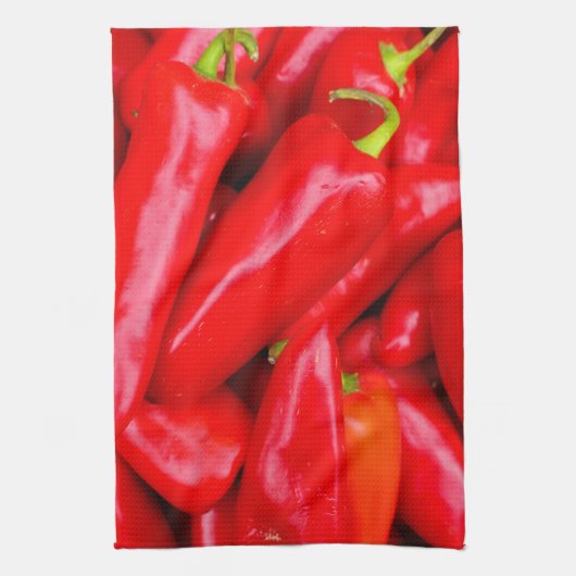 唐辛子 キッチンタオル (縦)