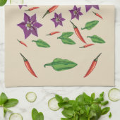 唐辛子 キッチンタオル (折り畳み)