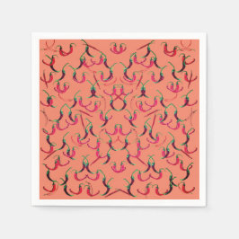 唐辛子 スタンダードカクテルナプキン