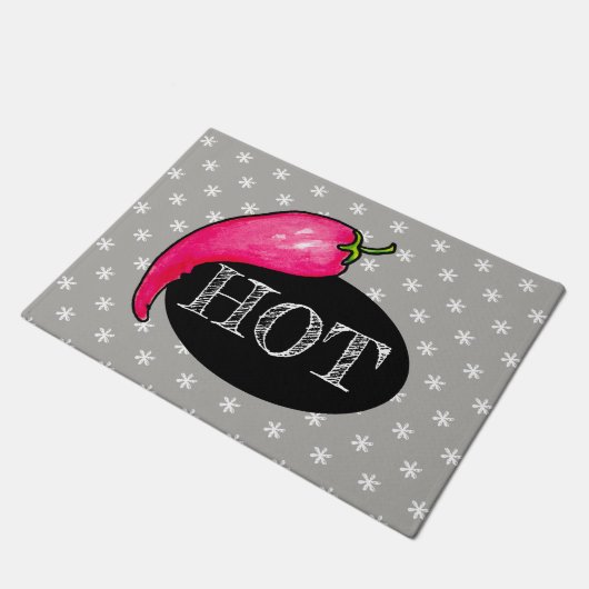 唐辛子 ドアマット (アングル)