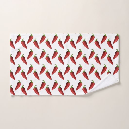 唐辛子 バスタオルセット (ハンドタオル)