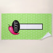 唐辛子 ビーチタオル (正面)