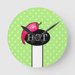 唐辛子 ラウンド壁時計