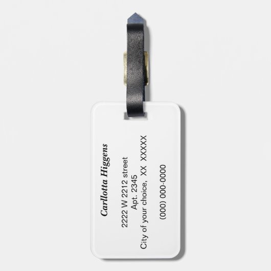 唐辛子 ラゲッジタグ (裏面縦)