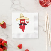 唐辛子 縁ありカクテルナプキン (インサイチュ)