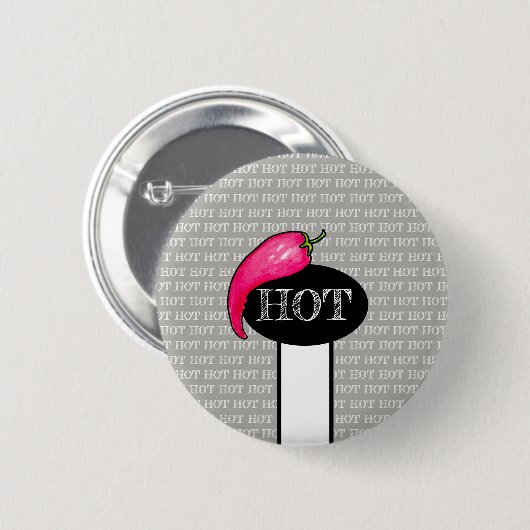 唐辛子 缶バッジ (正面&裏面)