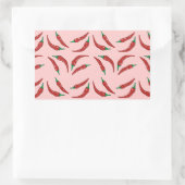 唐辛子、調理法 長方形シール (バッグ)