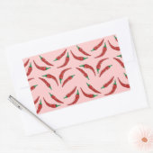 唐辛子、調理法 長方形シール (封筒)