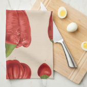 唐辛子、赤唐辛子 キッチンタオル (四つ折り)