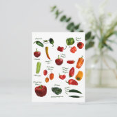 唐辛子ID ポストカード (スタンド正面)