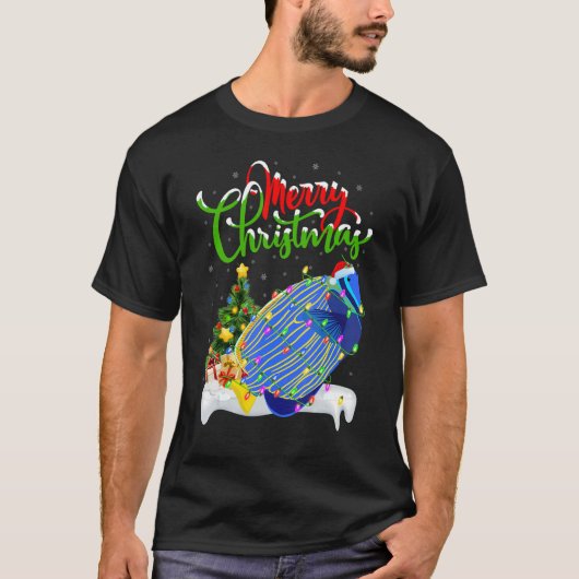 唐魚のクリスマスデコレーション唐魚のクリスマス Tシャツ (正面)