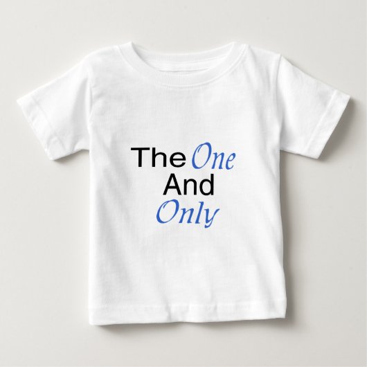 唯一かつ唯一（青） ベビーTシャツ (正面)
