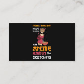 唯一のアニメラーメンとスケッチのアニメマーチ 名刺 (裏面)