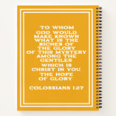 唯一のイエスは私たち希望与えの祈りの言葉ジャーナルにすることができる ノートブック (裏面)