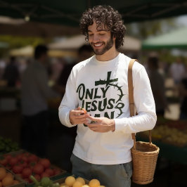 唯一のイエス様の長袖 Tシャツ