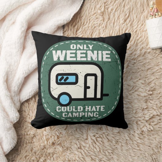 唯一のウインナソーセージはキャンプを嫌うことができる クッション (ブランケット)