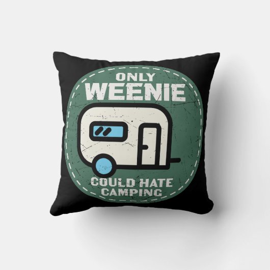 唯一のウインナソーセージはキャンプを嫌うことができる クッション (裏面)