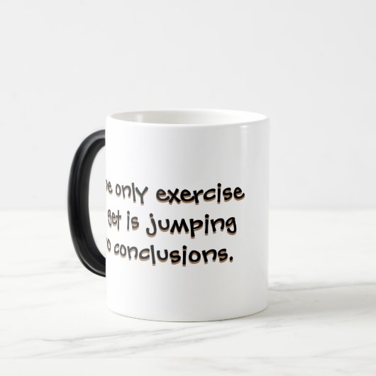 唯一のエクササイズスナークなコーヒーマグ モーフィングマグカップ (正面左)