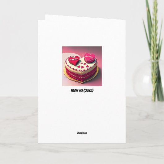 唯一のギフトが必要おもしろいボーイフレンド誕生日 カード (裏面)